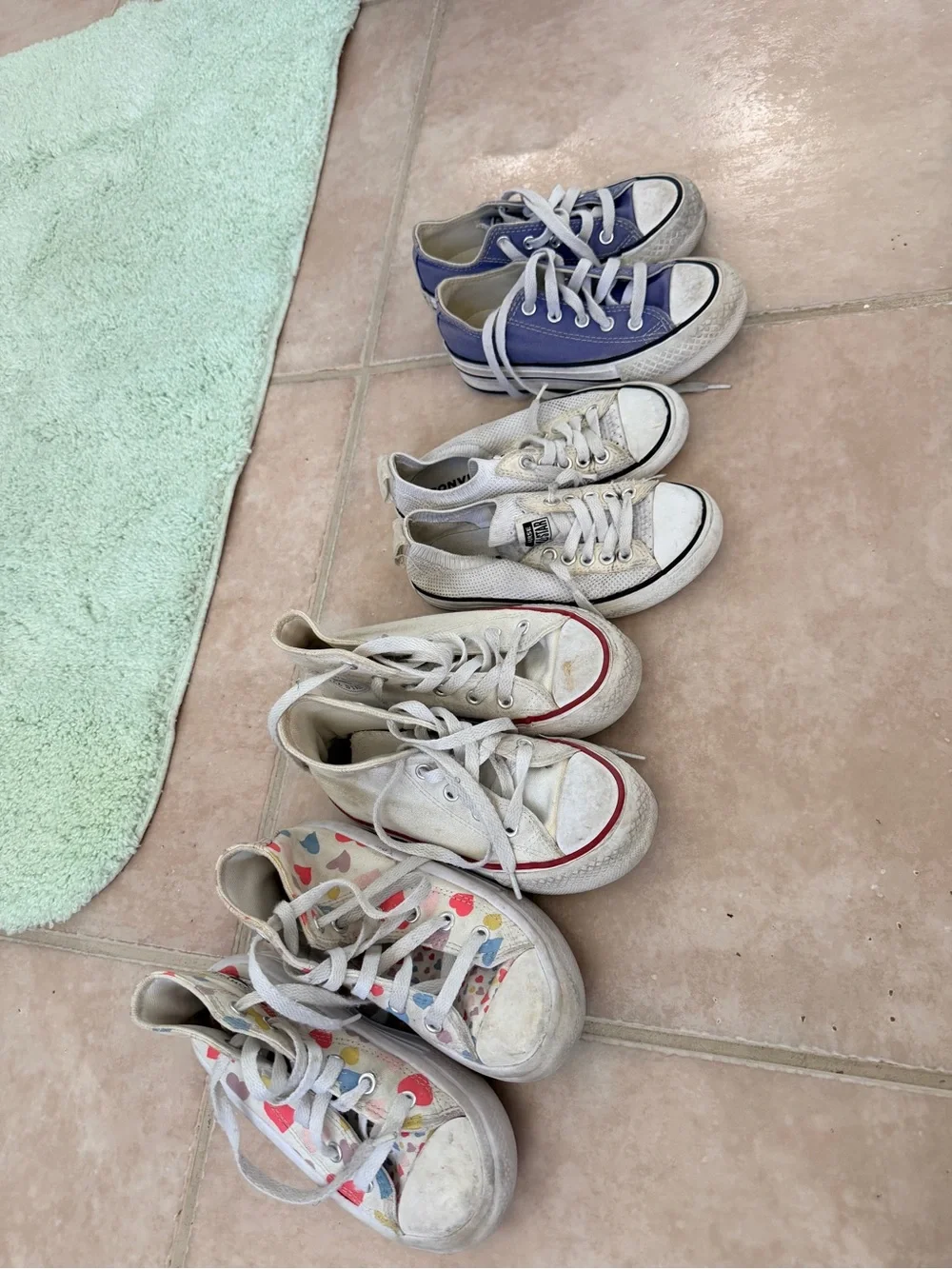 Converse Kids Canvas Sneakers toddler size 11 bundle of 4 pairs @@@@@